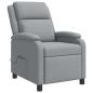 Preview: Massage Relaxsessel Hellgrau Stoff
