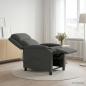Preview: ARDEBO.de - Massage Relaxsessel Dunkelgrau Stoff