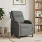 Preview: Massage Relaxsessel Dunkelgrau Stoff