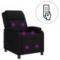 Preview: Massage Relaxsessel Schwarz Stoff