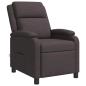 Preview: Massage Relaxsessel Dunkelbraun Stoff