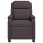 Preview: Massage Relaxsessel Dunkelbraun Stoff