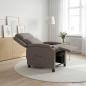 Preview: ARDEBO.de - Massage Relaxsessel Taupe Stoff