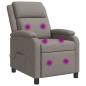 Preview: Massage Relaxsessel Taupe Stoff