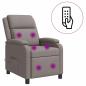 Preview: Massage Relaxsessel Taupe Stoff