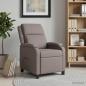 Preview: Massage Relaxsessel Taupe Stoff