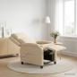 Preview: ARDEBO.de - Massage Relaxsessel Creme Stoff