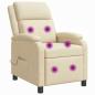 Preview: Massage Relaxsessel Creme Stoff