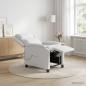 Preview: ARDEBO.de - Massage Relaxsessel Weiß Stoff