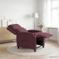 Preview: ARDEBO.de - Massage Relaxsessel Lila Stoff