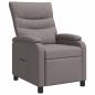 Preview: ARDEBO.de - Liegesessel Taupe Stoff