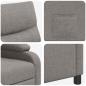 Preview: Liegesessel Taupe Stoff