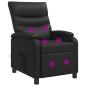 Preview: Massage Relaxsessel Schwarz Kunstleder