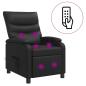 Preview: Massage Relaxsessel Schwarz Kunstleder