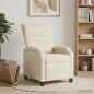 Preview: Massage Relaxsessel Creme Kunstleder
