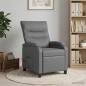 Preview: ARDEBO.de - Massage Relaxsessel Grau Kunstleder