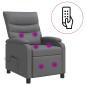 Preview: Massage Relaxsessel Grau Kunstleder