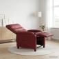 Preview: Massage Relaxsessel Weinrot Kunstleder