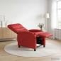 Preview: ARDEBO.de - Massage Relaxsessel Rot Kunstleder
