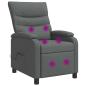 Preview: Massage Relaxsessel Dunkelgrau Stoff