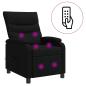 Preview: Massage Relaxsessel Schwarz Stoff