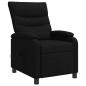 Preview: Massage Relaxsessel Schwarz Stoff