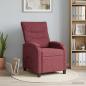 Preview: ARDEBO.de - Massage Relaxsessel Weinrot Stoff