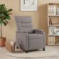 Preview: ARDEBO.de - Massage Relaxsessel Taupe Stoff