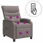 Preview: Massage Relaxsessel Taupe Stoff