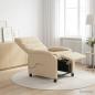 Preview: ARDEBO.de - Massage Relaxsessel Creme Stoff
