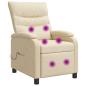 Preview: Massage Relaxsessel Creme Stoff