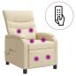 Preview: Massage Relaxsessel Creme Stoff