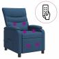 Preview: Massage Relaxsessel Blau Stoff