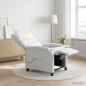 Preview: ARDEBO.de - Massage Relaxsessel Weiß Stoff