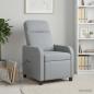 Preview: Massage Relaxsessel Hellgrau Stoff