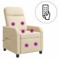 Preview: Massage Relaxsessel Creme Stoff
