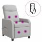 Preview: Massage Relaxsessel Wolkengrau Stoff