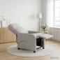 Preview: Massage Relaxsessel Wolkengrau Stoff