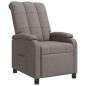 Preview: ARDEBO.de - Liegesessel Taupe Stoff