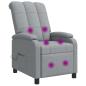 Preview: Massage Relaxsessel Hellgrau Stoff