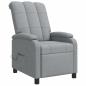 Preview: Massage Relaxsessel Hellgrau Stoff