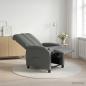 Preview: ARDEBO.de - Massage Relaxsessel Dunkelgrau Stoff