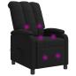 Preview: Massage Relaxsessel Schwarz Stoff