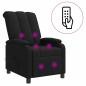 Preview: Massage Relaxsessel Schwarz Stoff