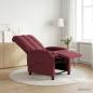 Preview: ARDEBO.de - Massage Relaxsessel Weinrot Stoff