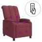 Preview: Massage Relaxsessel Weinrot Stoff