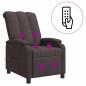 Preview: Massage Relaxsessel Dunkelbraun Stoff