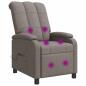 Preview: Massage Relaxsessel Taupe Stoff
