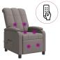 Preview: Massage Relaxsessel Taupe Stoff