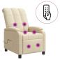 Preview: Massage Relaxsessel Creme Stoff